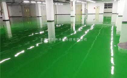 富士康防靜電環氧自流平地平（píng）施工完畢
