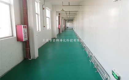 電子車間通（tōng）道做石塑片材地板